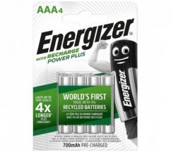 ENERGIZER PILAS RECARGABLES AAA4 BLISTER 4